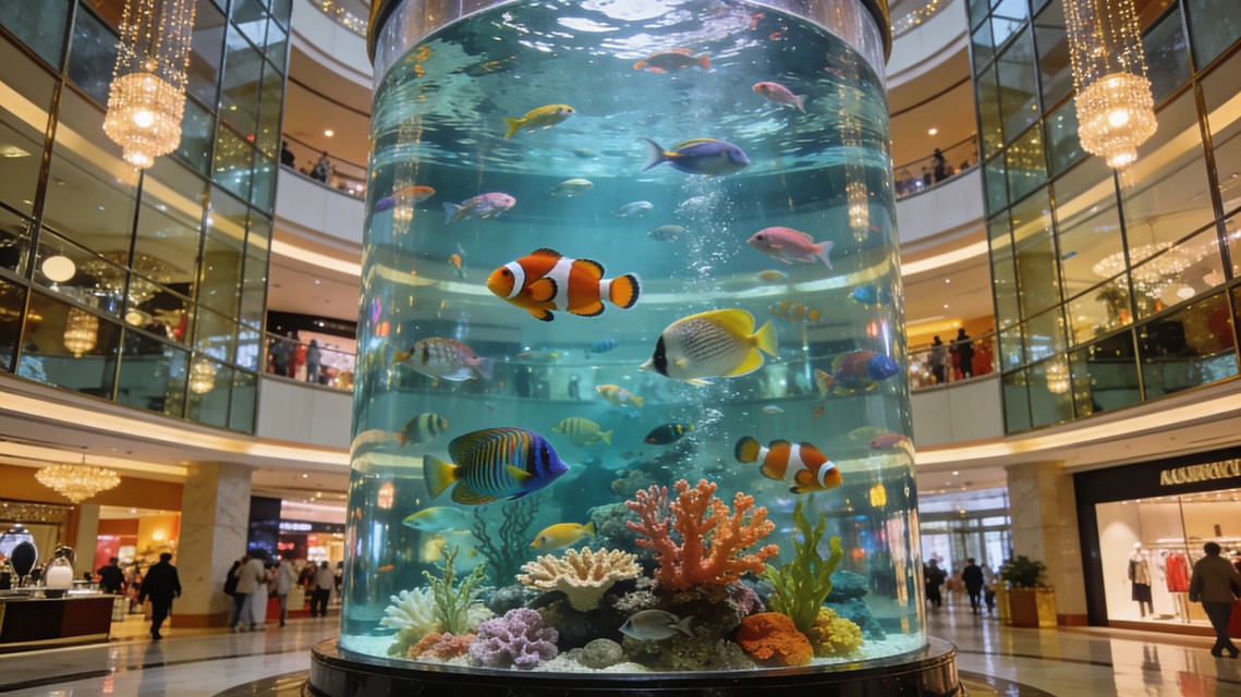 商場魚缸工程 - 商場大型展示缸