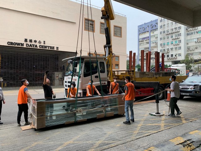 佳運水族工程魚缸搬運車隊及專業設備