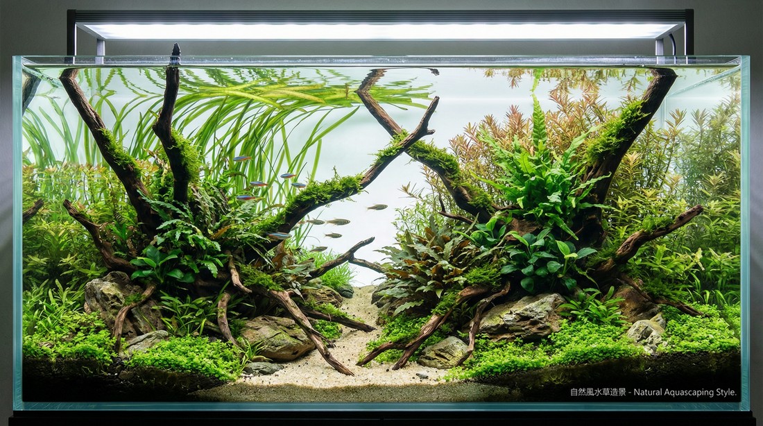 水草造景 - 自然風水草缸造景設計